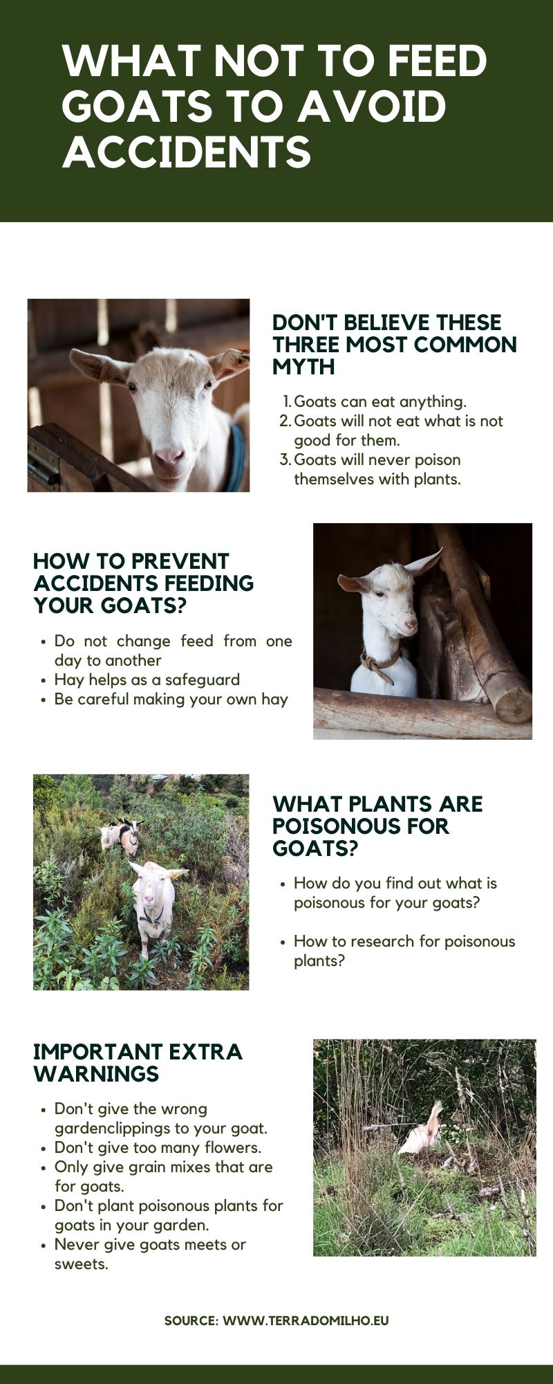 What goats do not eat